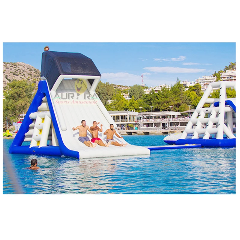 

Durable PVC inflatable water slide for amusement parks for adult, Customized
