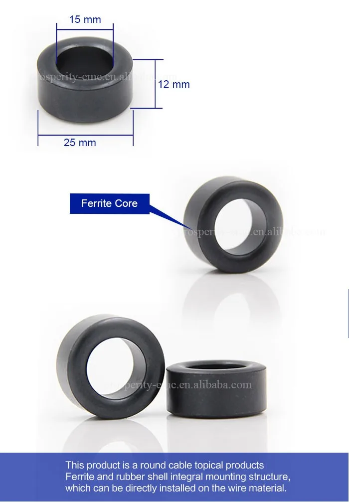 High Permeability Soft Toroidal Ferrite Core Rod For Emc Buy Ferrite