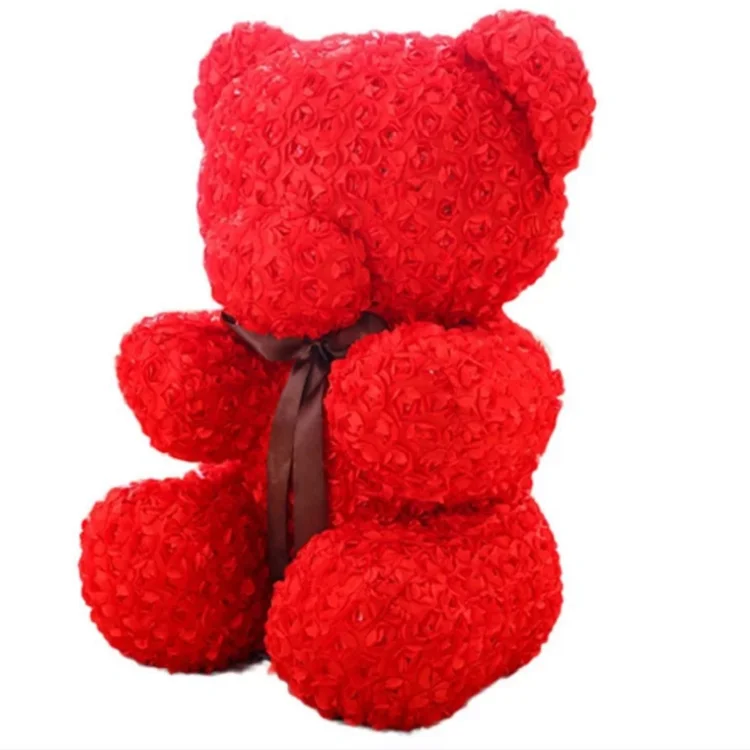 soap flower teddy bear