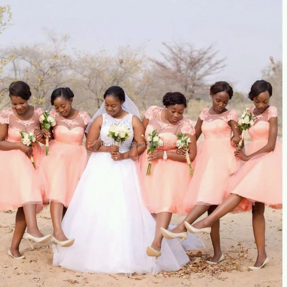 peach bridesmaid dresses cheap