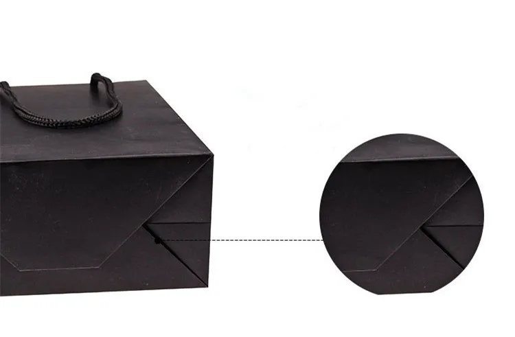 Custom Black Glossy Art Paper Packing Paper Bags For Shopping and Gifts 4.jpg