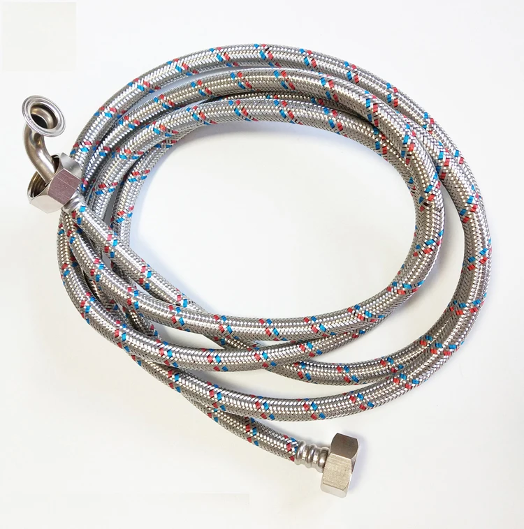 
High Quality Flexible Stainless Steel Braided Washing Machine Hose with ACS CE watermark WRAS certificate 