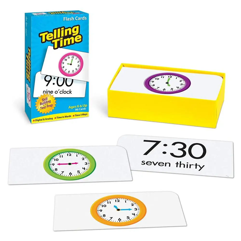 

Telling Time Pocket Flash Cards