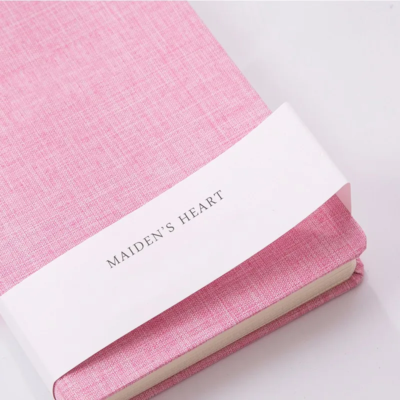 Linen Book Cloth Custom Hardcover Notebook Printing With Book Sleeve