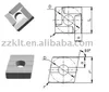 4-Z,C-H carbide cermet clamped blades pinch insert tip
