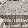 blue limestone landscaping cubes, cobble stone