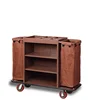 Multi-purpose Hotel Housekeeping Maid Cart Trolley/wood housekeeping carts/Housekeeping cleaning trolley service carts