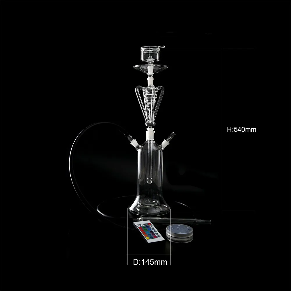 All Rotating Led Shisha Glass Hookah For Sale Chicha Glass Color