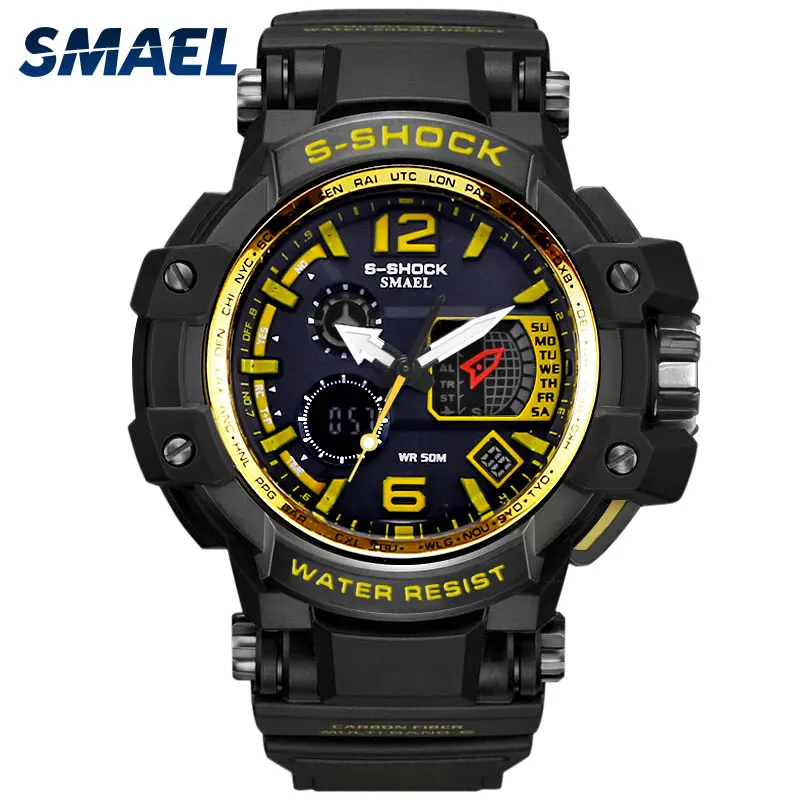 

SMAEL 1509 Fashion Waterproof Outdoor Sport Army LED Digital wrist watch, Black