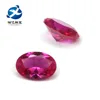 Hot sale 3# ruby synthetic corundum gemstone oval cut for Jewelry making
