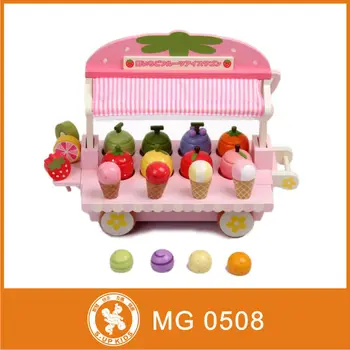 toy ice cream cart wooden