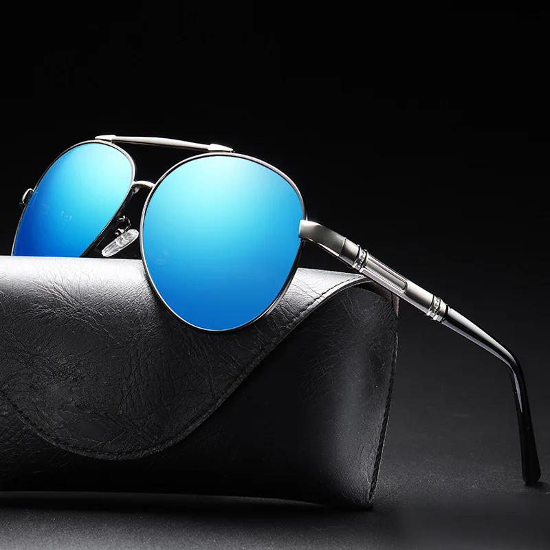 

Wholesale classic design metal frame men sun glasses private custom shades small moq TAC polarized sunglasses men