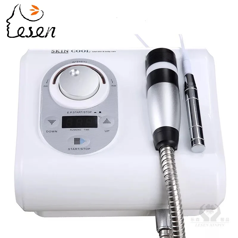 

2019 LESEN Portable 2 in 1 Cryo Electroporation Mesotherapy Skin Cool Facial Anti Aging Skin Care Machine