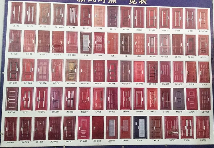 Nigeria Main Entrance Exterior Steel Door Best Price Security Doors