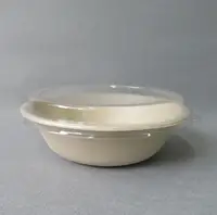 

Biodegradable Disposable Sugarcane Bagasse Salad Bowl with PET Lid