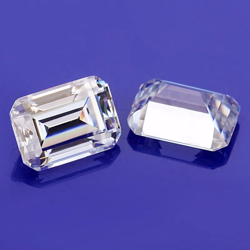 

GH color 2 carat emerald cut moissanite diamond, Def gh ij