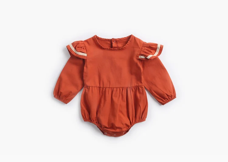 Solid Baby Girls Rompers Infant Organic Cotton Romper One Piece,03