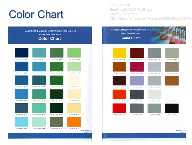 Epoxy Paint Color Chart
