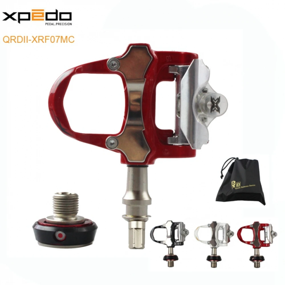 

Wellgo Xpedo QRD-XRF07MC Magnesium CR-Mo spindle Bike Pedal for Road Bicycles, Black;red;white
