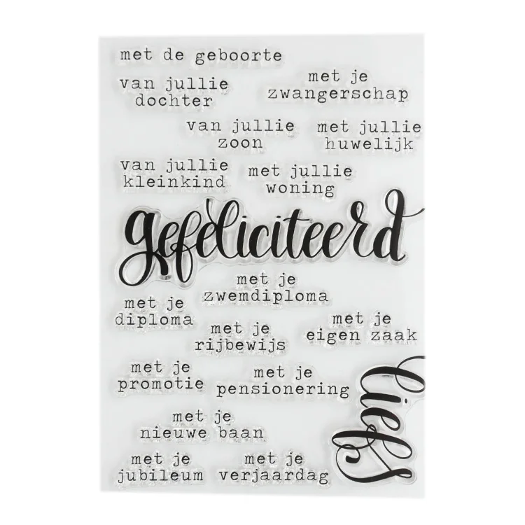 Transparent Clear Custom Stamps For Diy Scrapbooking Decor Card Making