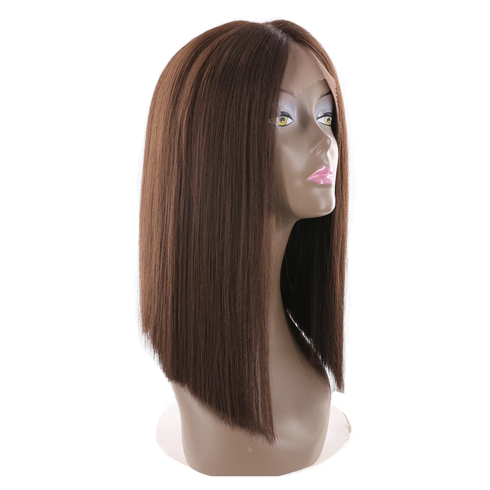 

X-TRESS Silky Straight Lace Front Wigs High Temperature Fiber Middle Part For Women 9 Colors Synthetic hair Wigs