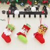 Santa Claus snowman socks children's gift bags Windows and doors hanging small Christmas gift bags