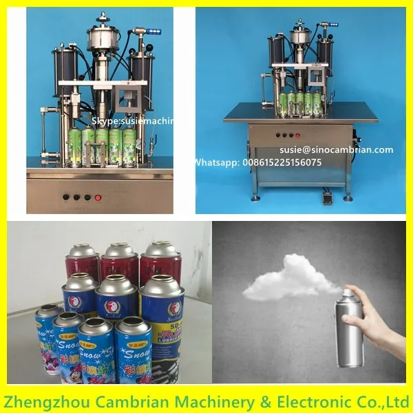 aerosol spray paint filling machine