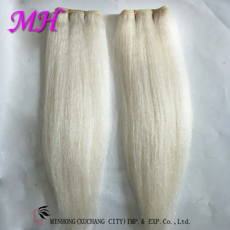 Best Material Natural White Yak Hair Double Drawn Can Be Used For