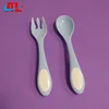 Hot Sale Travel portable pla Spoon Rest Forks Mini plastic Painting Color Tableware