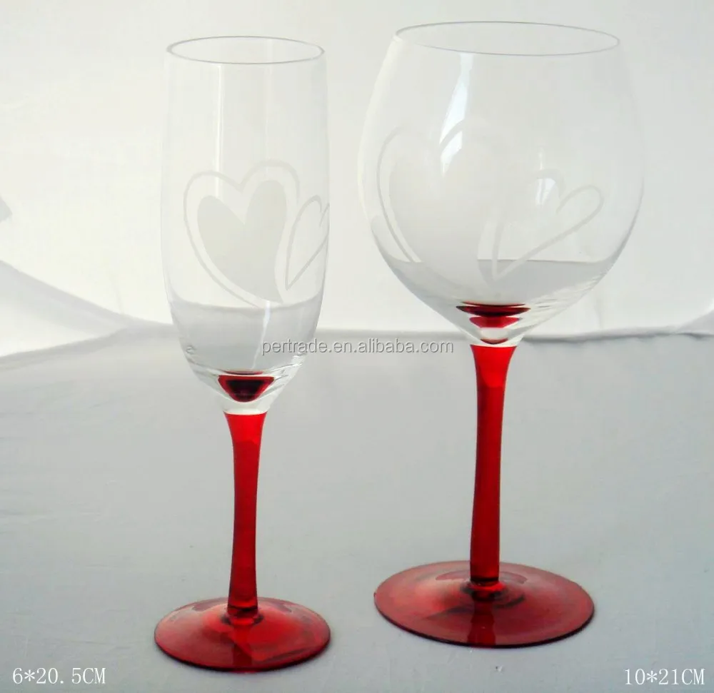 Dx 01002 Handblown Decorative Wine Glass For Valentine S Day Buy