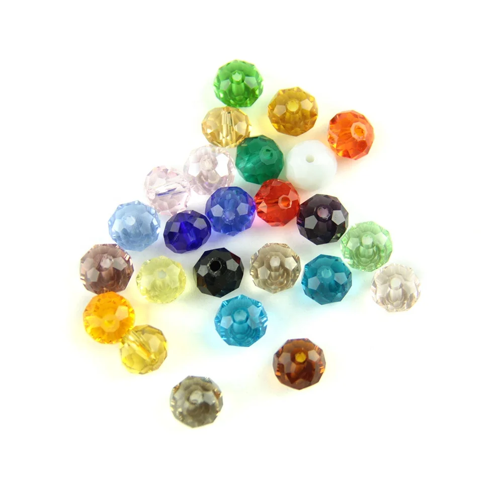 

Mixed 2mm-12mm rondelle faceted beads for jewelry making diy beads for bracelets and necklaces