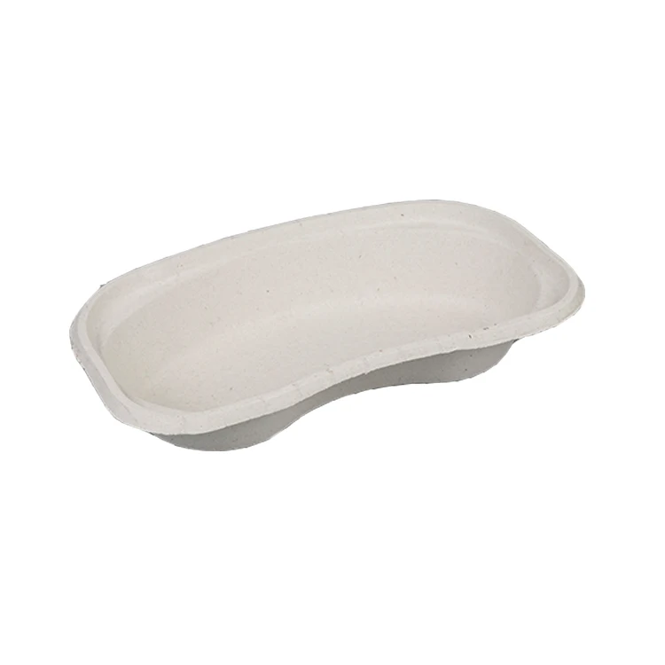 Hospital Disposable Medical Molded Pulp Kidney Dish Single Use Paper