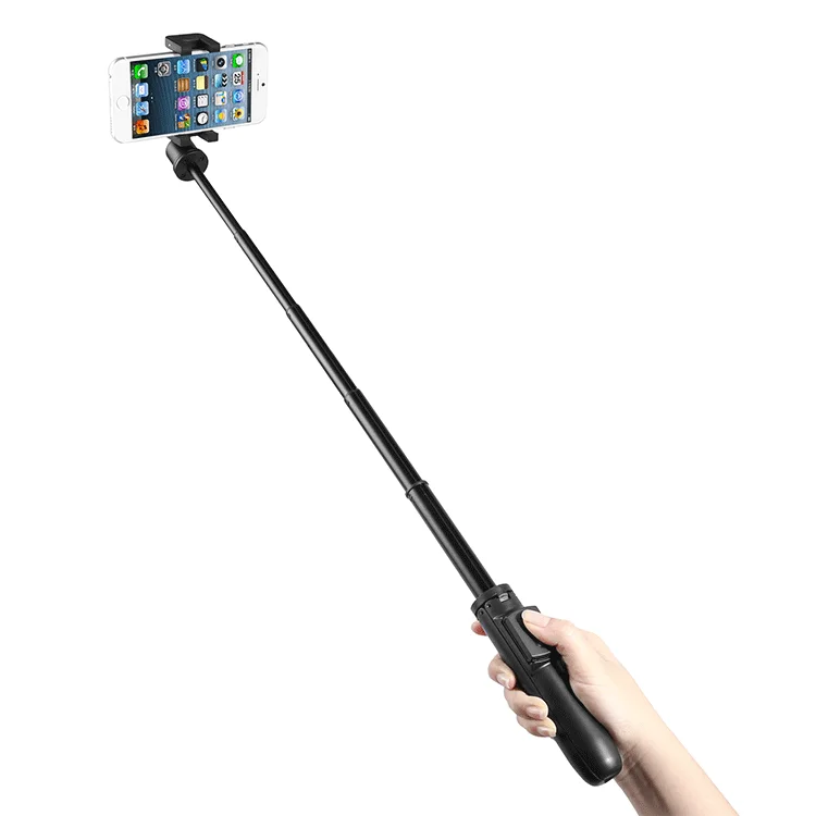 

New Mini Portable Camera Remote Wireless Monopod Alloy Cellphone Foldable Tripod Bluetooth Selfie Stick