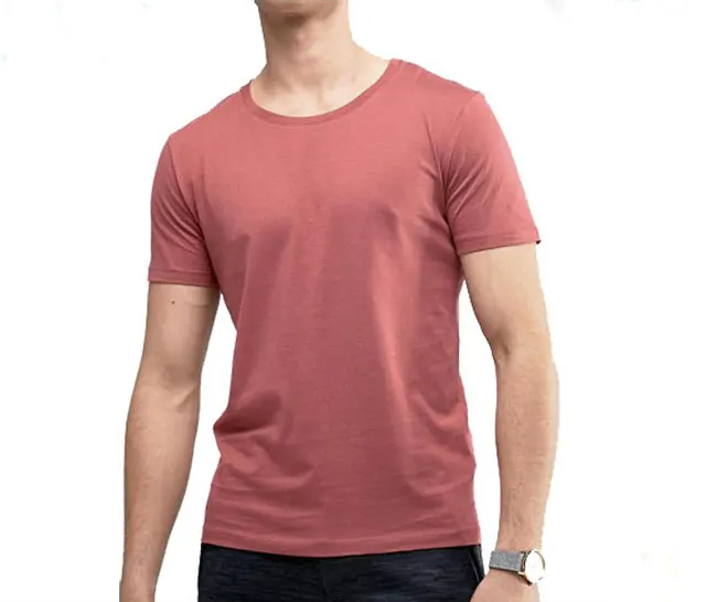 plain red tee