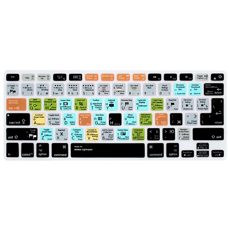 

for Ado be lightroom keyboard cover 10 keyboard shortcuts With Russian Keyboard Protector For macbook pro retina display