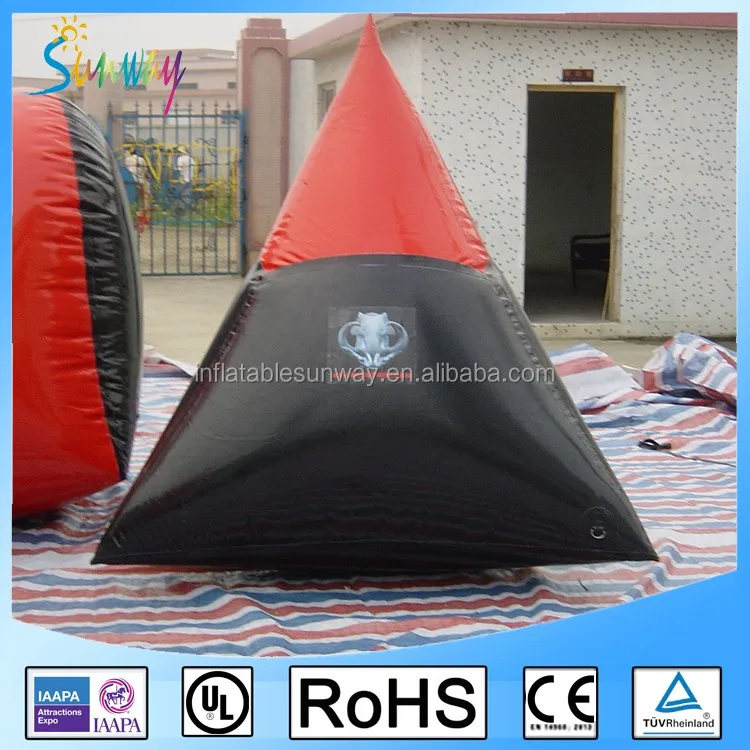 Inflatable Dorito Pyramid Paintball Custom Inflatable Bunker Paintball
