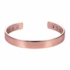 Hot Sale Rose Gold Jewelry 8mm Wide Energetic Bracelet Magnetic Cooper Bangles