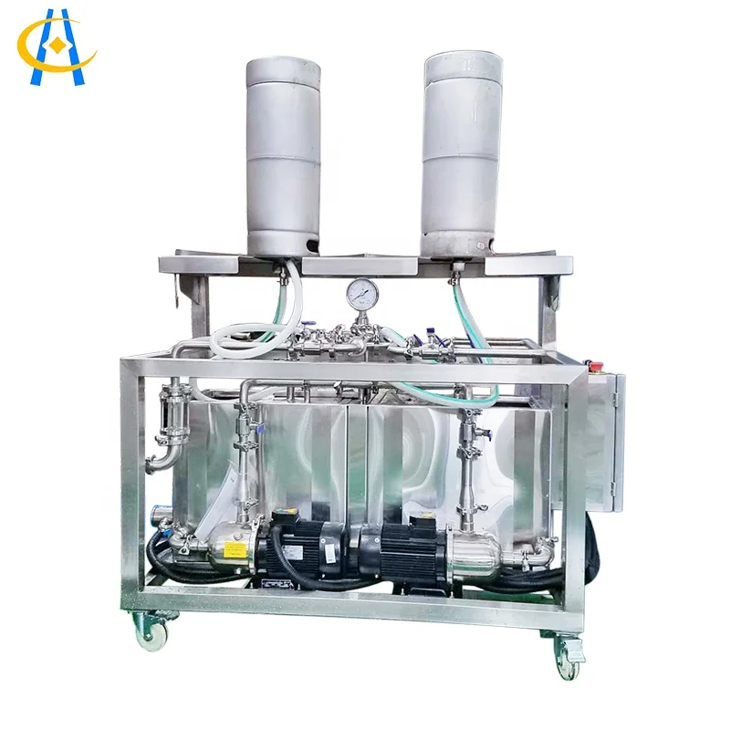 Double station manual Beer keg washing machine for beer brewery, View