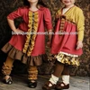 china factory cheap 2pcs kids winter sets girls boutique clothing girls clothes