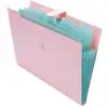 Accordion Document Holder Fabric Binding Expanding File Folder With handle