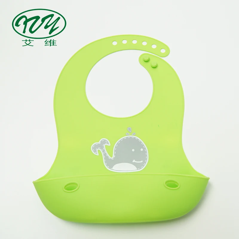 

Wholesale Feeding Baby Silicon Bibs With Pocket, Same as picture