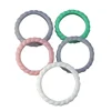 Braid Hypoallergenic Silicone Rubber Flexible Ring Band Wedding Engagement Classical Thin Stackable Women Rings for Sport