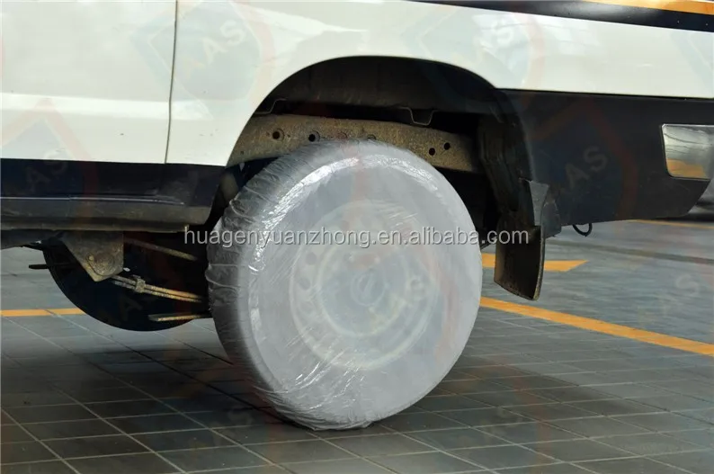 Pe Disposable Plastic Car Wheel/tire Covers Buy Disposable Plastic