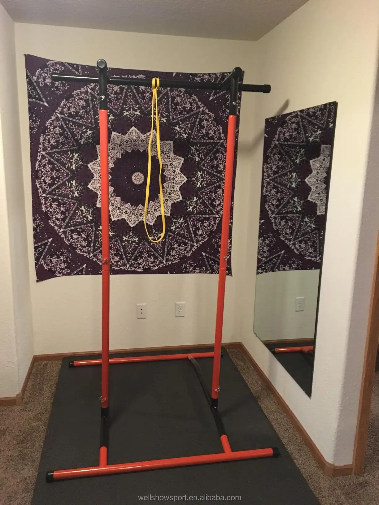 Wellshow Sport Oem Pull Up Mate Pull Up Bar Dip Stand Station