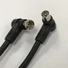 Right angle 9.5 Pal Plug to Right angle F Jack TV Aerial Coaxial Patch Cable for Satellite Antenna TV Coaxial Cable