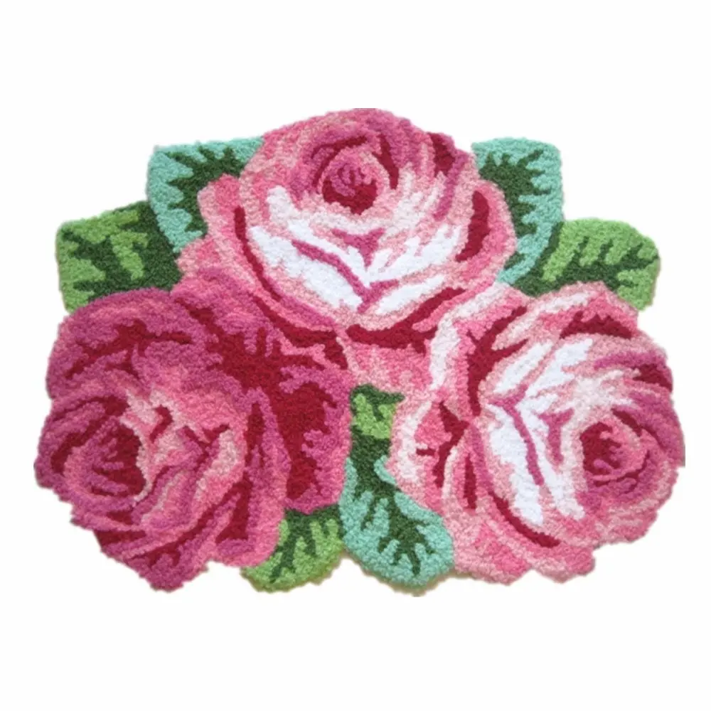 Buy Ustide Pink Rose Rug Shag Area Rug Rose Flower Deisgn Mat 3D Modern