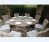 China Trade Assurance wholesale patio chair furniture set creative 8 seater dining hexagonal table