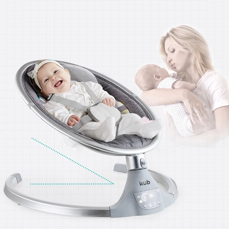 

Free Shipping KUB Baby Electric Swing Chair Electric Plastic Rocking Chair For Children Bouncer Bed