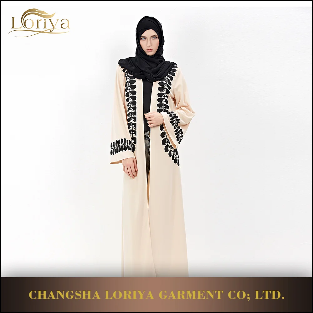 

Newest Design Kimono Dress Pakistani Feather Printing Muslim Dubai Abaya 2018, Oem