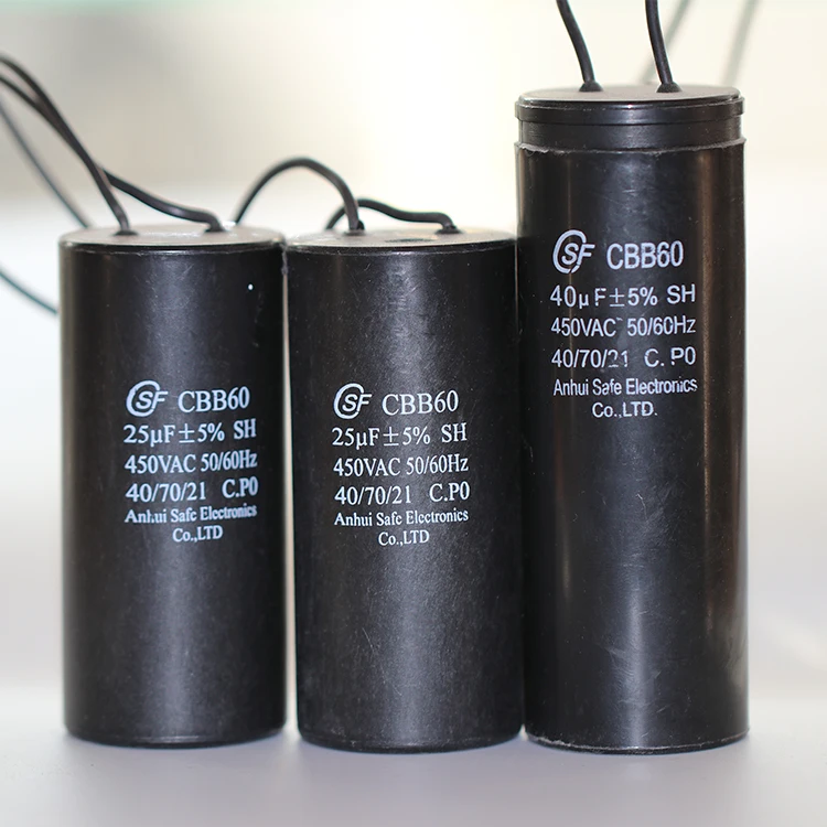 CBB60 450V 40uF 50/60HZ Condensateur de Démarrage, condensateurs de